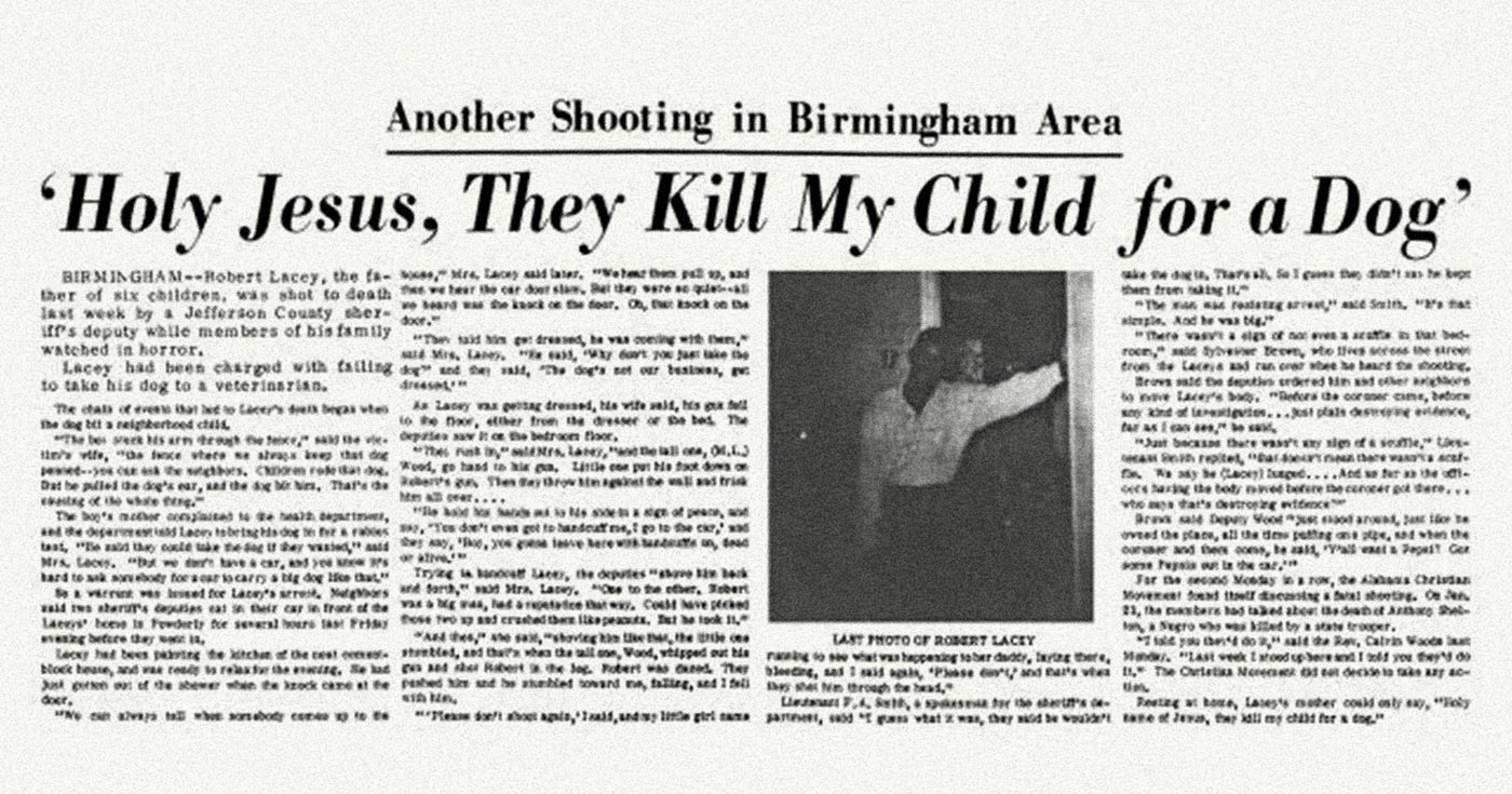 On Jan 27, 1967: Police Responding to Dog Bite Kill Black Man in ...