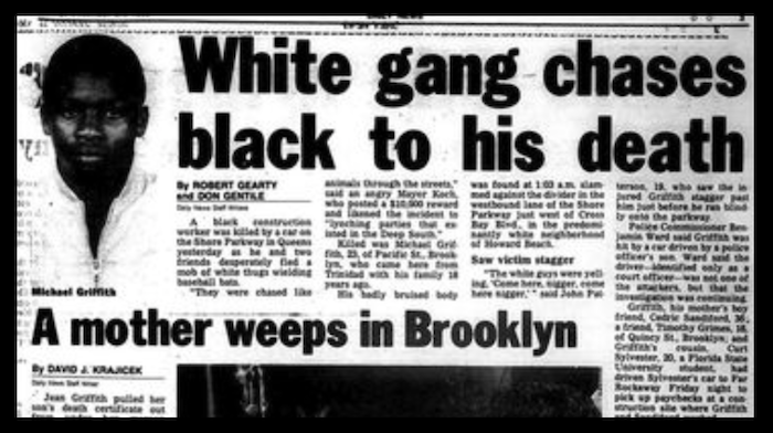 White gang chases Black to his death