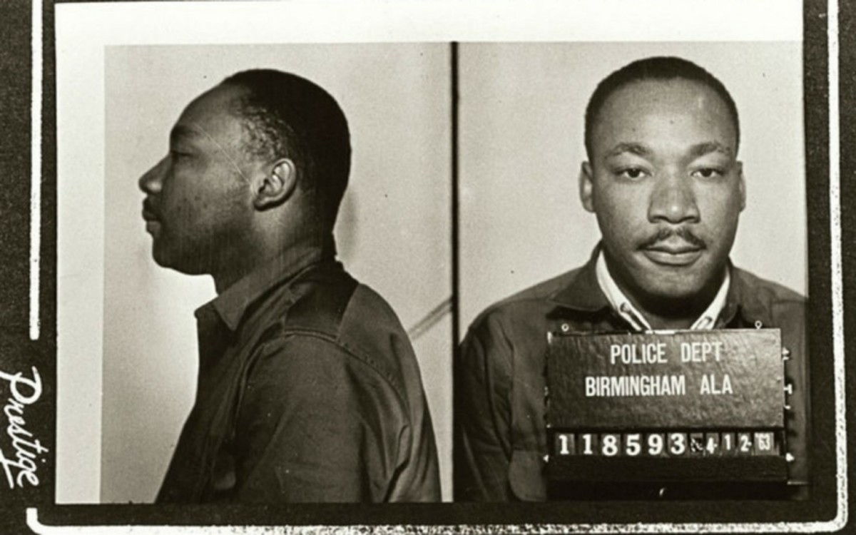 Dr. Martin Luther King Jr. mugshot 
