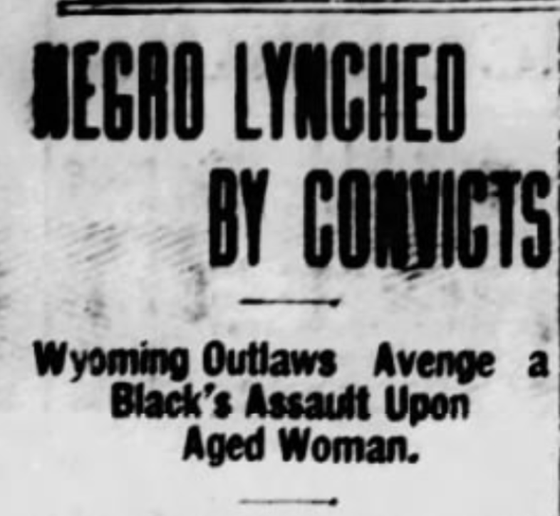 Black Man Lynched By White Inmates
