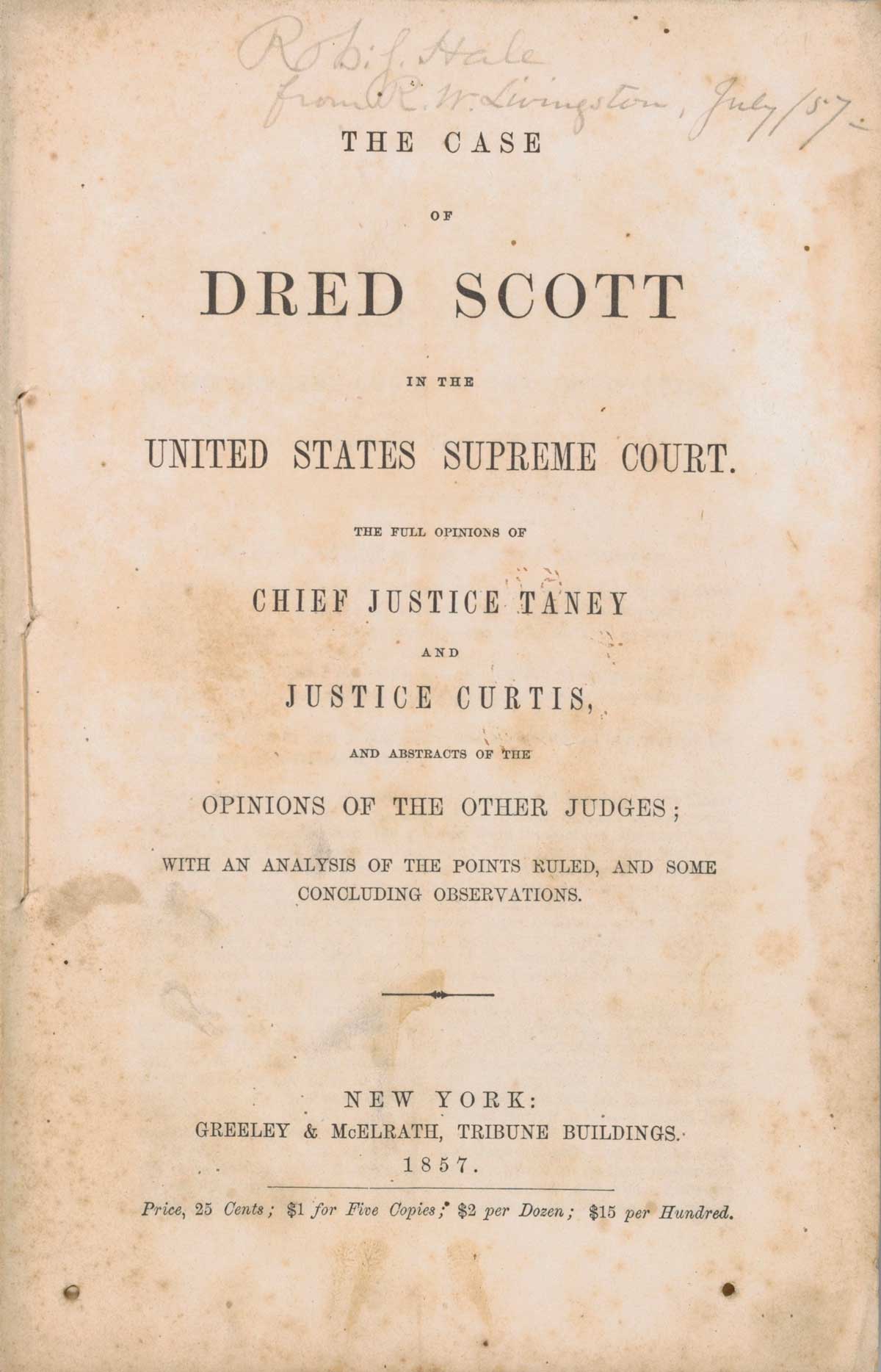 Dred Scott case